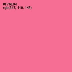 #F76E94 - Froly Color Image