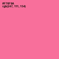 #F76F9A - Deep Blush Color Image