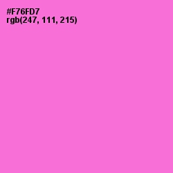 #F76FD7 - Orchid Color Image