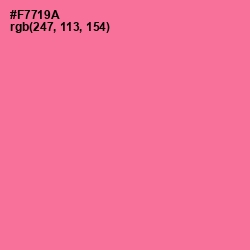 #F7719A - Deep Blush Color Image