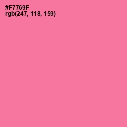 #F7769F - Deep Blush Color Image