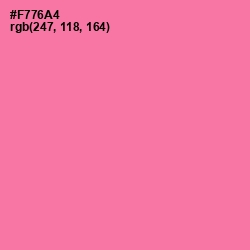 #F776A4 - Hot Pink Color Image