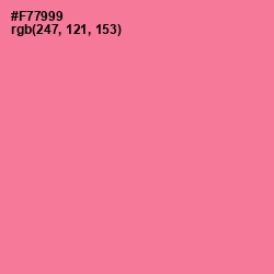 #F77999 - Deep Blush Color Image