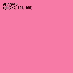 #F779A5 - Hot Pink Color Image