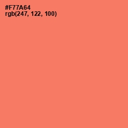 #F77A64 - Sunglo Color Image