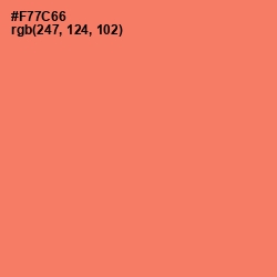 #F77C66 - Sunglo Color Image