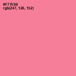 #F77E98 - Deep Blush Color Image