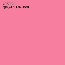 #F77E9F - Deep Blush Color Image