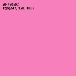 #F780BC - Tickle Me Pink Color Image