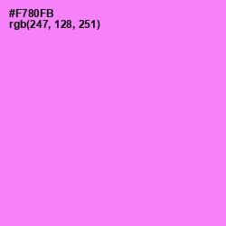 #F780FB - Lavender Magenta Color Image
