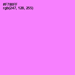 #F780FF - Lavender Magenta Color Image