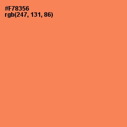 #F78356 - Tan Hide Color Image
