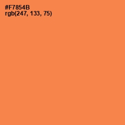 #F7854B - Tan Hide Color Image