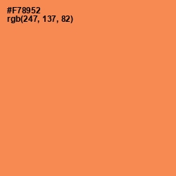 #F78952 - Tan Hide Color Image