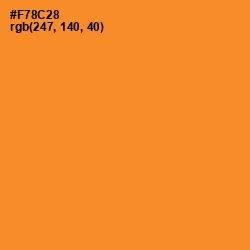 #F78C28 - Carrot Orange Color Image