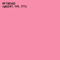 #F78DAB - Tickle Me Pink Color Image