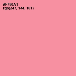 #F790A1 - Pink Salmon Color Image