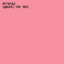 #F791A2 - Pink Salmon Color Image