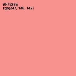 #F7928E - Vivid Tangerine Color Image