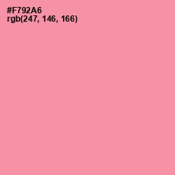 #F792A6 - Mauvelous Color Image