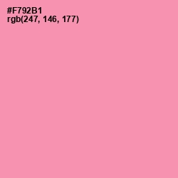 #F792B1 - Mauvelous Color Image