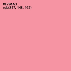 #F794A3 - Pink Salmon Color Image