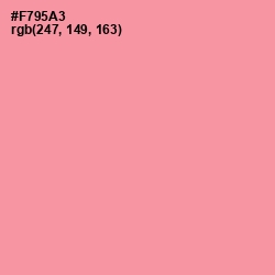 #F795A3 - Pink Salmon Color Image