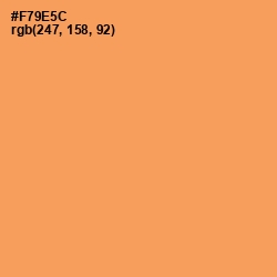 #F79E5C - Tan Hide Color Image