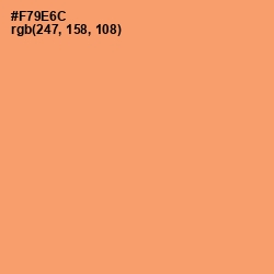 #F79E6C - Atomic Tangerine Color Image