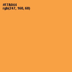 #F7A044 - Yellow Orange Color Image