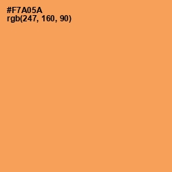 #F7A05A - Texas Rose Color Image