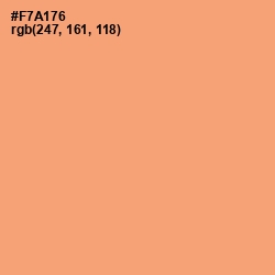 #F7A176 - Sandy brown Color Image