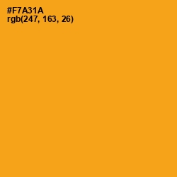 #F7A31A - Buttercup Color Image