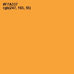 #F7A337 - Sea Buckthorn Color Image