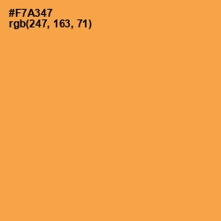 #F7A347 - Yellow Orange Color Image