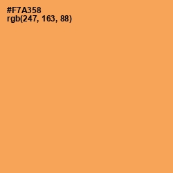 #F7A358 - Texas Rose Color Image