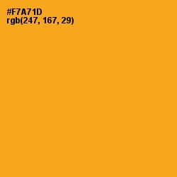 #F7A71D - Buttercup Color Image