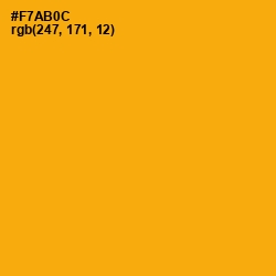 #F7AB0C - Yellow Sea Color Image