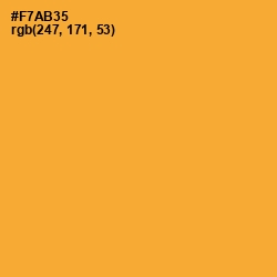 #F7AB35 - Sea Buckthorn Color Image