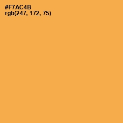 #F7AC4B - Yellow Orange Color Image