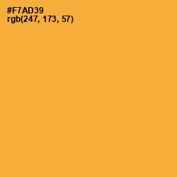 #F7AD39 - Tulip Tree Color Image