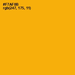 #F7AF0B - Yellow Sea Color Image