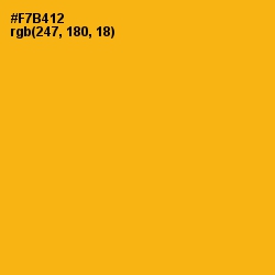 #F7B412 - My Sin Color Image