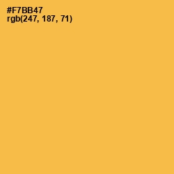 #F7BB47 - Casablanca Color Image