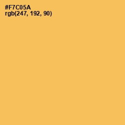 #F7C05A - Cream Can Color Image