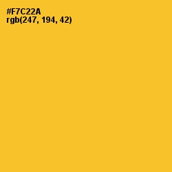 #F7C22A - Saffron Color Image