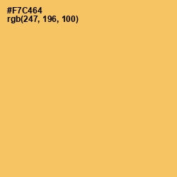 #F7C464 - Goldenrod Color Image