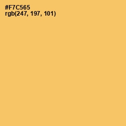 #F7C565 - Goldenrod Color Image