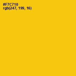 #F7C710 - Lightning Yellow Color Image