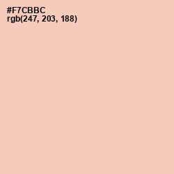 #F7CBBC - Apricot Peach Color Image